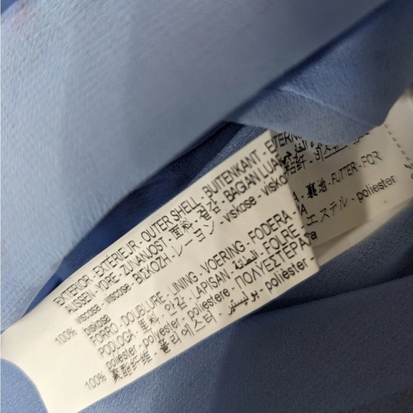 Zara ruffle printed halter midi Dress NEW - Picture 12 of 14